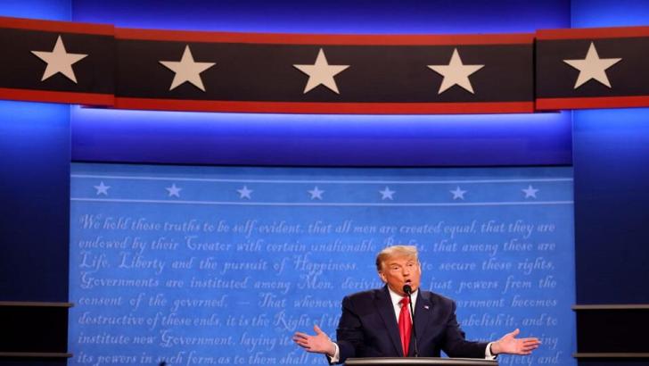 Donald Trump at the final debate